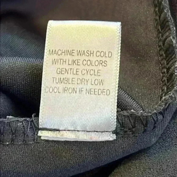 3rd + Malt Women’s Jumpsuit Size Large Black Wide Leg Sheer Midriff Stretchy - Picture 5 of 7